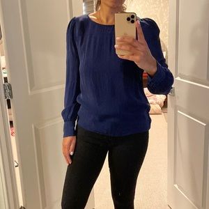 JCrew navy blouse, size 6